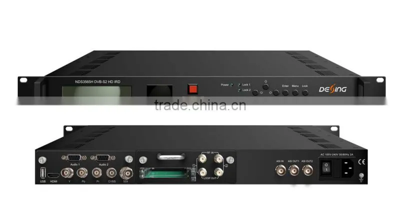 NDS356xH DVB-S2 HD IRD with BISS and dual audio and dolby digital 5.1