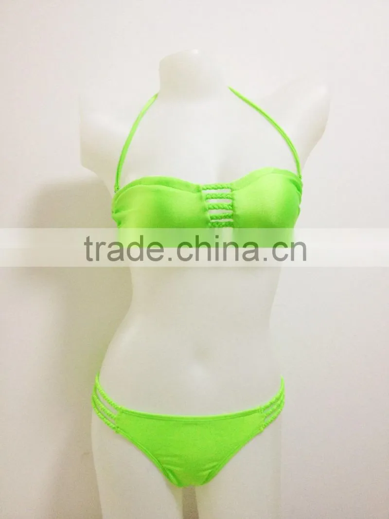 New Arrival 2015 Fashion Sex Swimsuit Women Bikini Swimwear Outdoor Sex Sports Bikini Bathing Suit Beach Wear