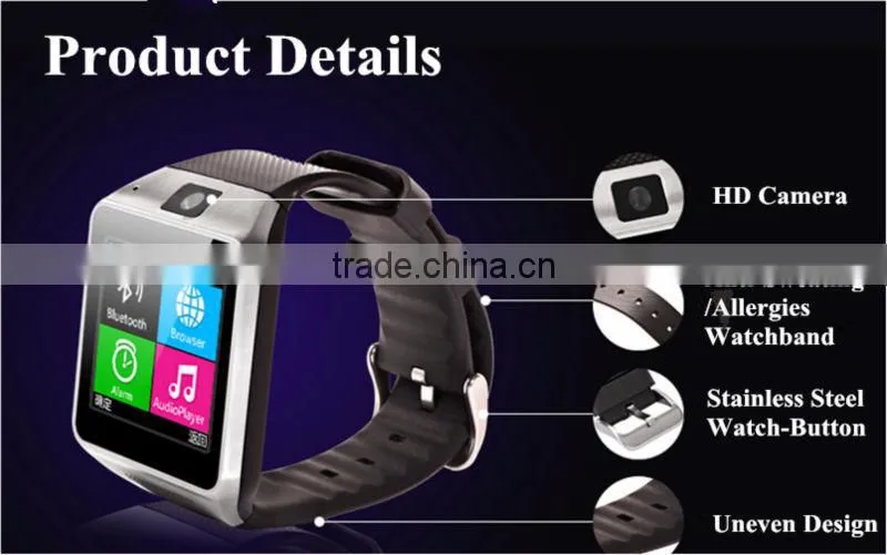 all-in-one bluetooth touch screen camera smart watch and phone