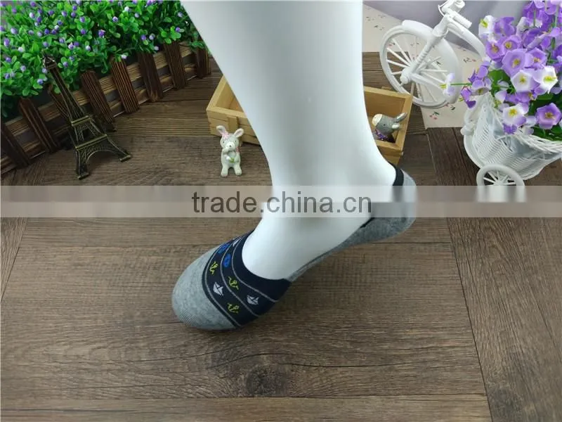 Factory Custom High quality boat new product socks, grey color China classial style