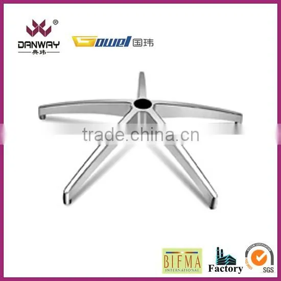 aluminum polish chrome office chair base metal chair base ALA-C14