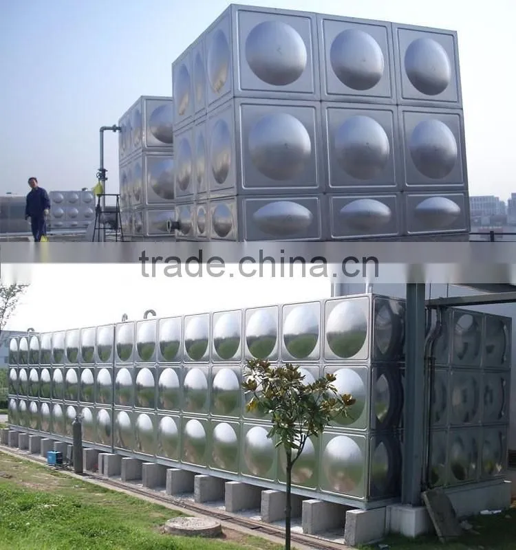 Factory supply competitive price square 304 stainless steel water tank price