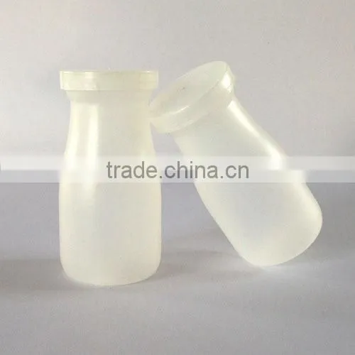 Hot sale plastic with plastic lid pudding bottle