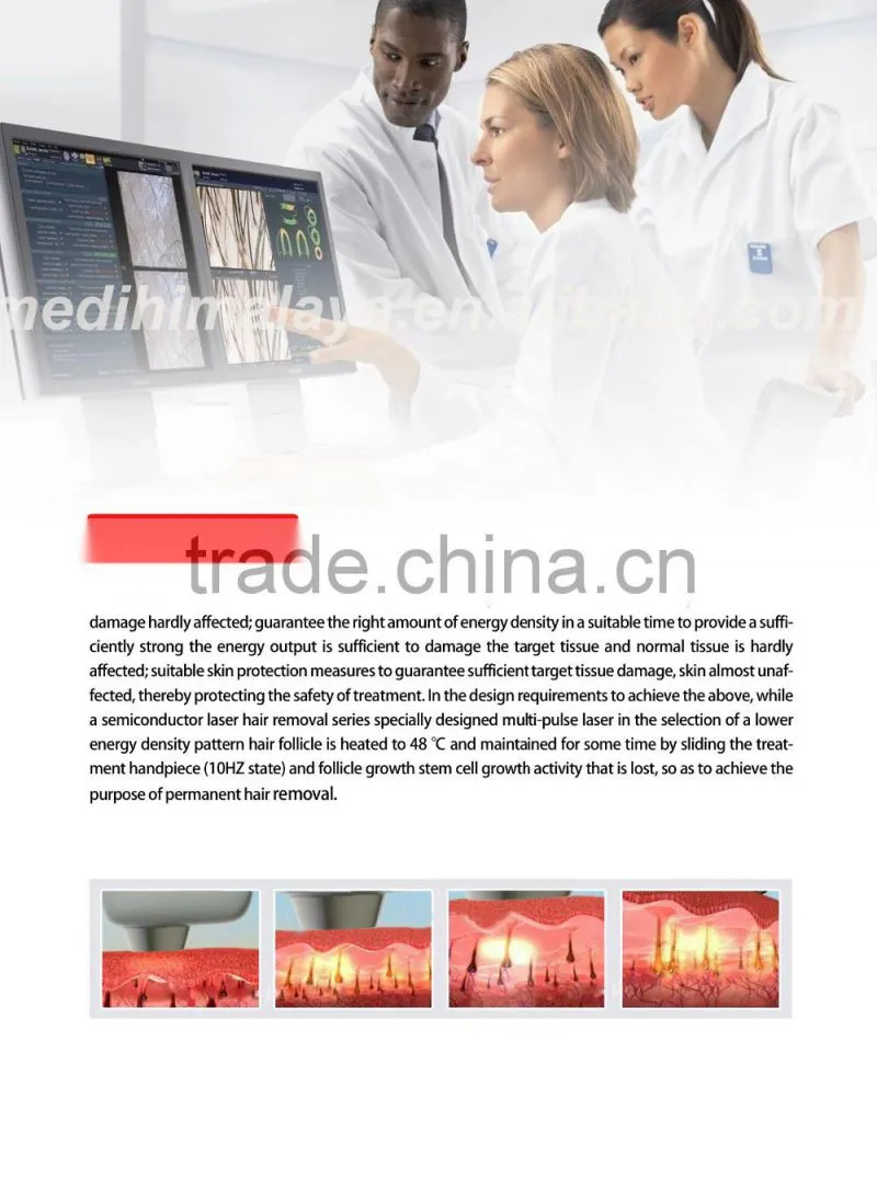 FDA approved Laser Beauty Equipment diode laser hair removal big spot