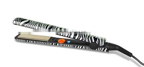 Water printing hair straightener