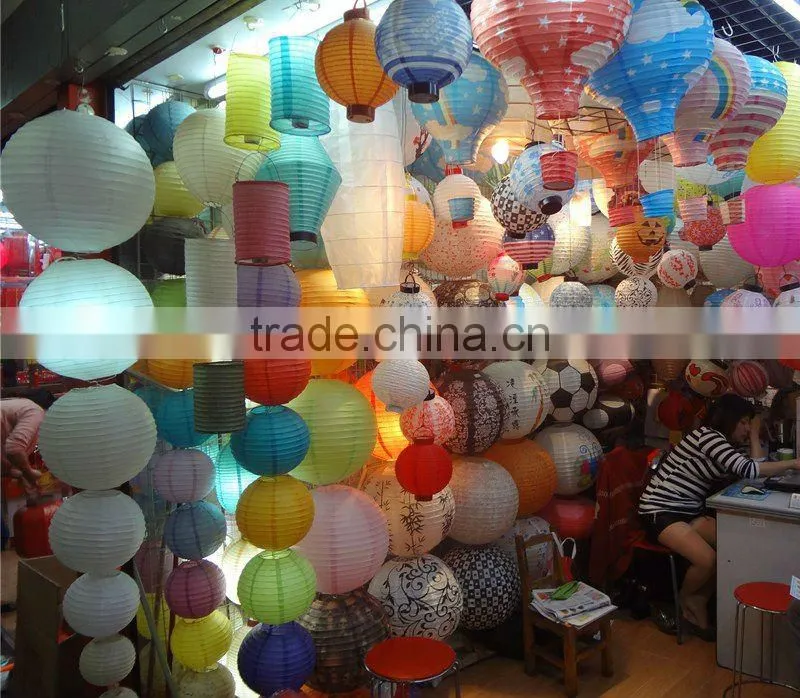 Fashion design various colors decorative paper lantern for sale