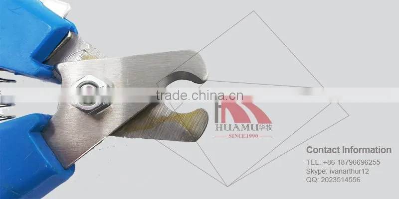 ear tag cutter with handle in blue 160*50 mm