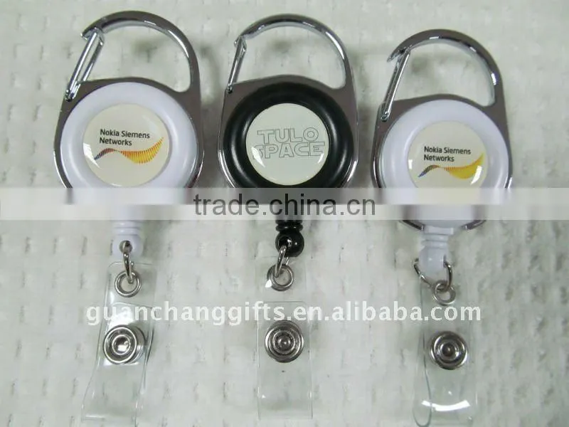 metal yoyo id badge reel