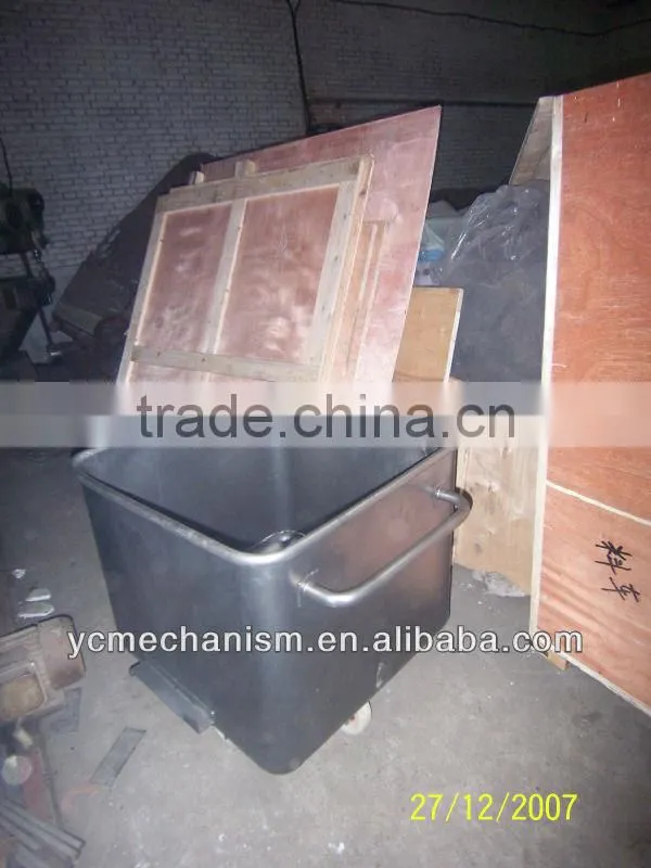 meat vegatables hopper trolley for meat machinery industry