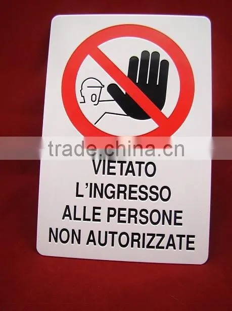 No tossing sign
