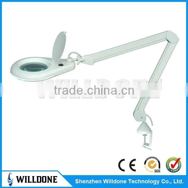 beauty magnifying lamp with clamp , skin magnifier lamp