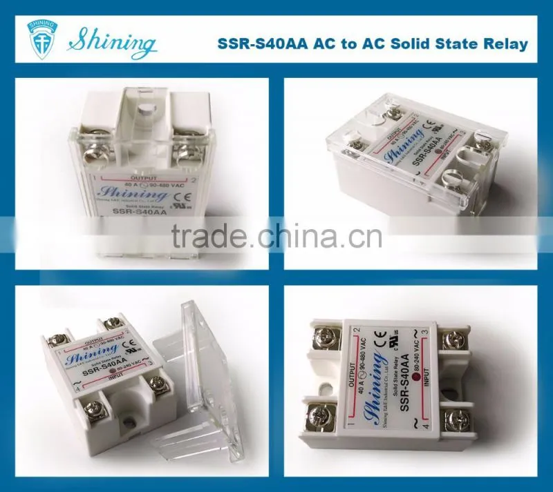 SSR-S40AA Alibaba Solid State 24V Different Type Of AC Power Relay