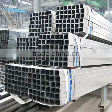 40/80/1.1mm cold rolled pre galvanized square steel tubing