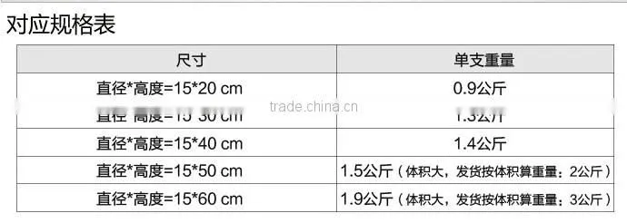 Cylindrical straight hydroponic glass containers transparent glass vase