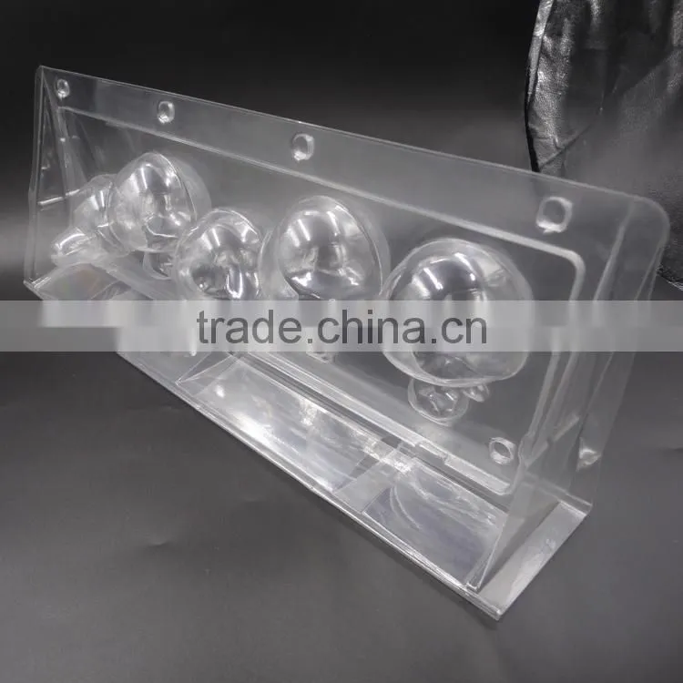 Custom PET Plastic Tri-fold Clamshell Blister Box Packaging
