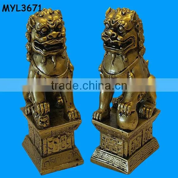 Pottery Jewelry Blue Outdoor Lion Statue