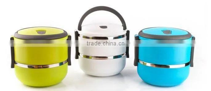 Stainless Steel18/8 Colorful Children lunch box/Tiffin Box/food container with mirror polishing