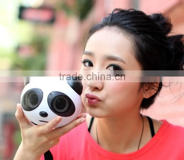 New gadget cheap price factory Fancy Panda shaped USB mini Speaker