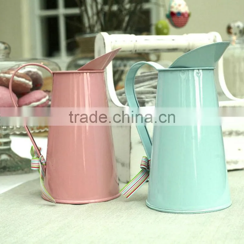Plant stand Decorative Round Planters Color Painted Metal Flower Pot