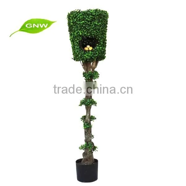 GNW BOX1040 China Supplier Artificial Topiary Ball Tree UV Plastice Leaves 1.5m high