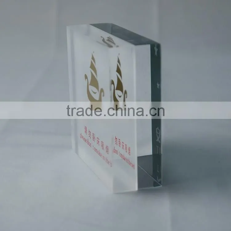 4 sided crystal acrylic magnetic photo frame