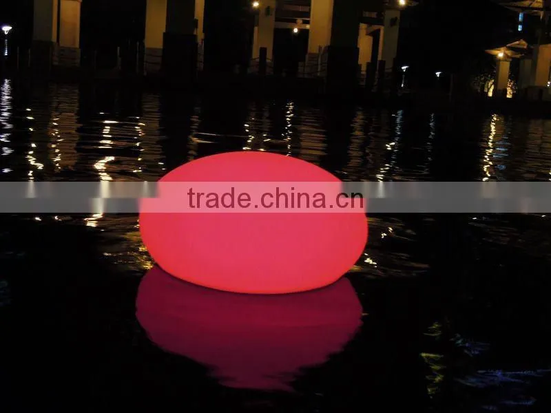 color-changing rechargeable waterproof led rgb pebble