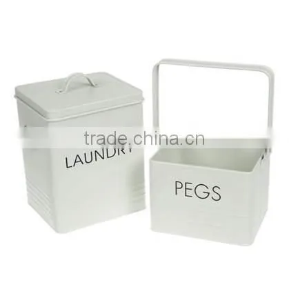 Pink color laundry powder container for home use