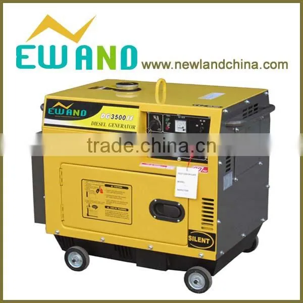 5KW single phase 100% copper wire low price soundproof diesel generator