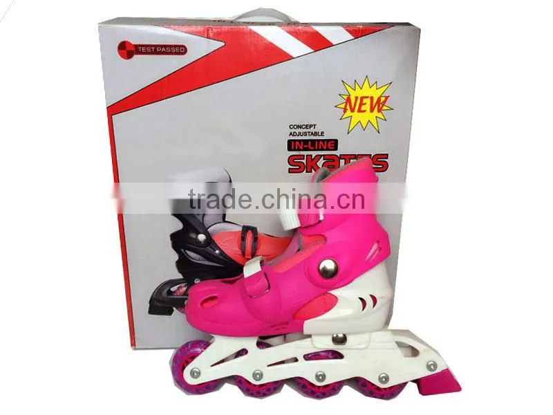 Sport roller flash light inline skate shoe