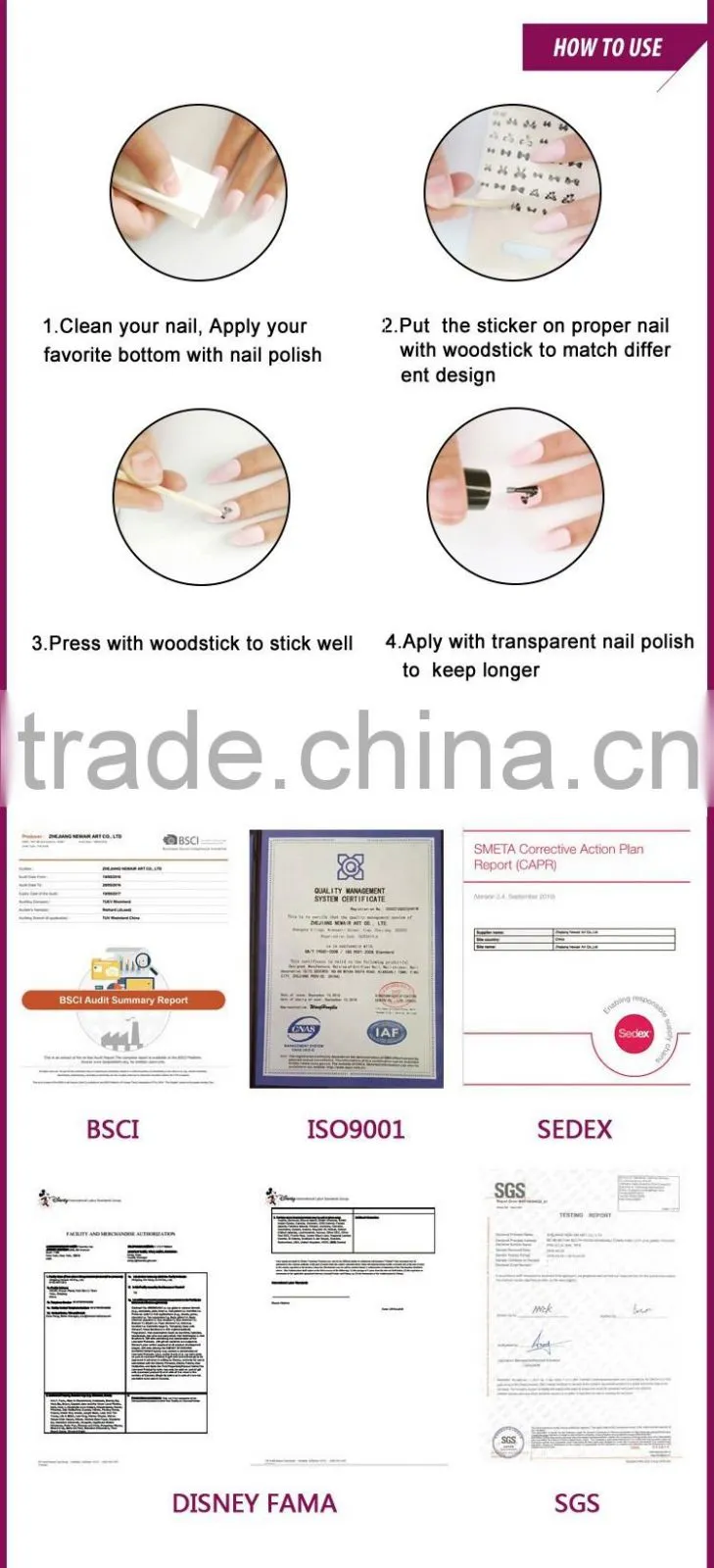 New Air 2017 Wholesale metallic nail stickers,gold color nail sticker,metal style nail sticker