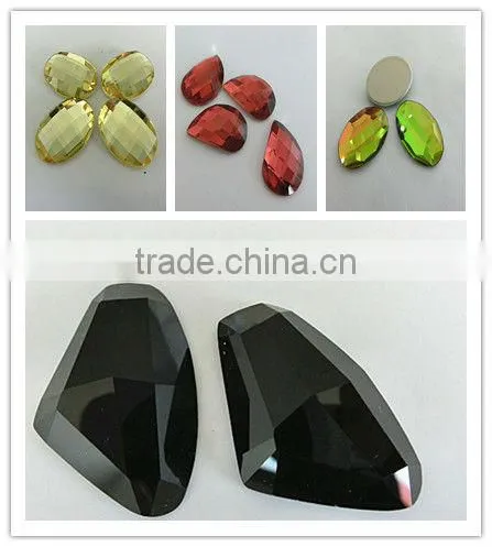 crystal button with two holes AB color