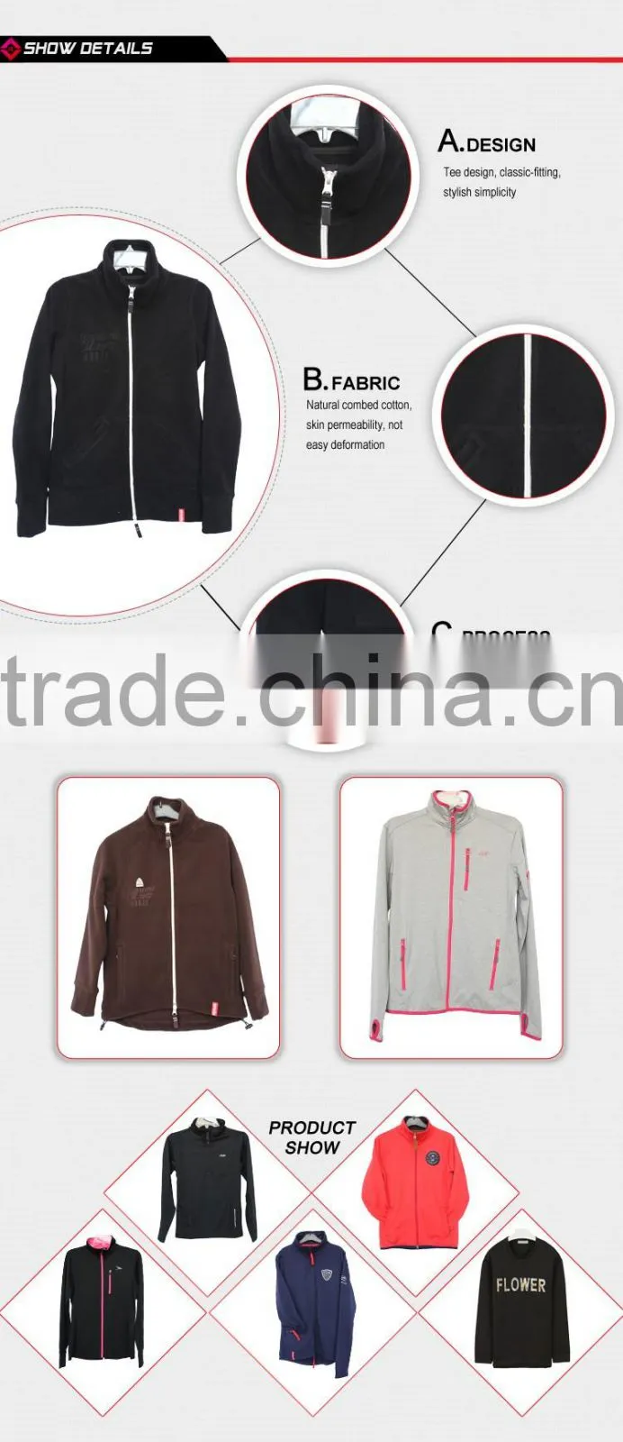 New design color V neck women sportswear