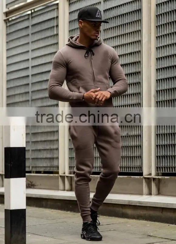 men's hooded tracksuit top slim fit tracksuit