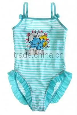 Lovely cartoon Swim suit turquoise