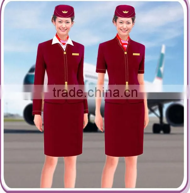 air hostess costume uniform/ air stewardess uniform