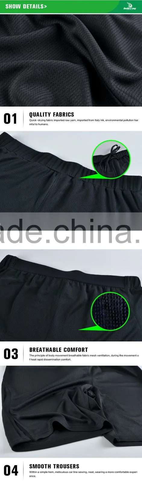 BEROY wholesale athletic wear dri fit mens jogger shorts