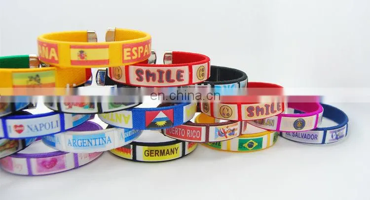 2014 world cup fans bracelet with 3D logo