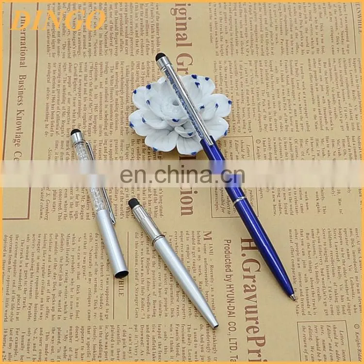 Colorful crystal stylus pen customized logo engraved crystal stylus pen