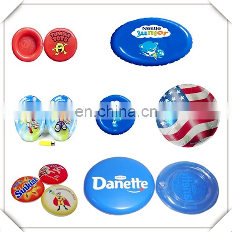 EN 71 Standard PVC AZO Free Inflatable frisbee ,inflatable toy,promotion frisbee,new