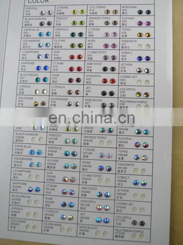 Hot Sale Hot Fix Rhinestone Glass Strass Hotfix Rhinestones
