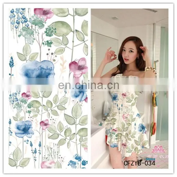 Hot Sale 4 Way Stretch Lycra Spandex Printed Fabric For Swimwear And Dancewear