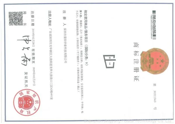 Trademark Registration Certificate
