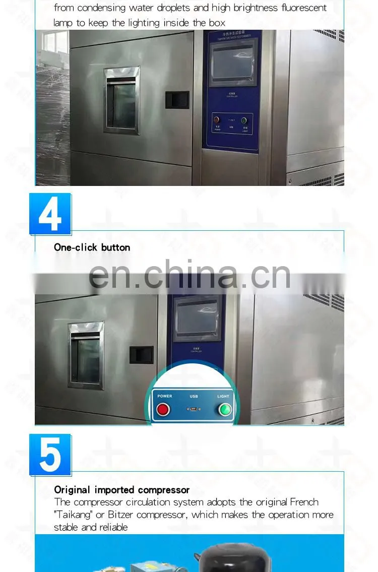 Testing Equipment Mobile Laboratory Machine Hot And Cold Control Impact Testing Equipment Thermal Shock Test Chamber