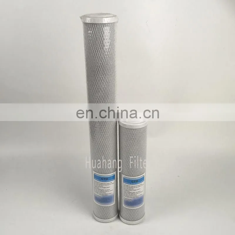 Activated carbon filter for domestic drinking water