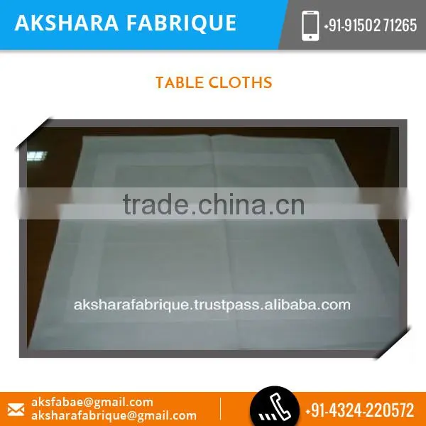 Soft and Skin-Friendly Nature 100% Cotton Table Cloth Price