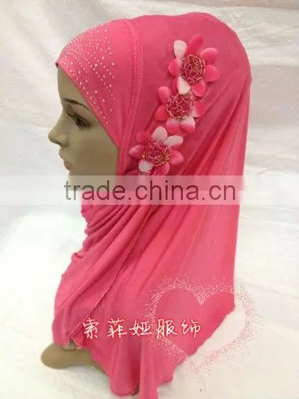 A552 Fashion modernFLOWER HIGH QUALITY ISLAMIC HEADSCARF ONE PIECE LONG MUSLIM HIJAB