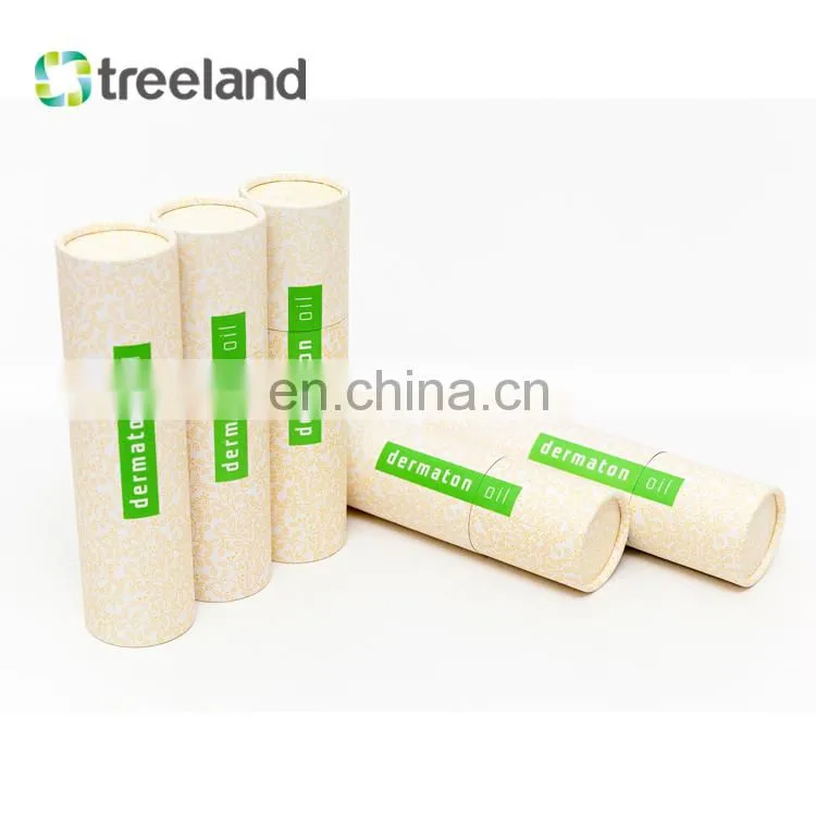 Eco friendly oil paper packaging tube custom paper cardboard tube
