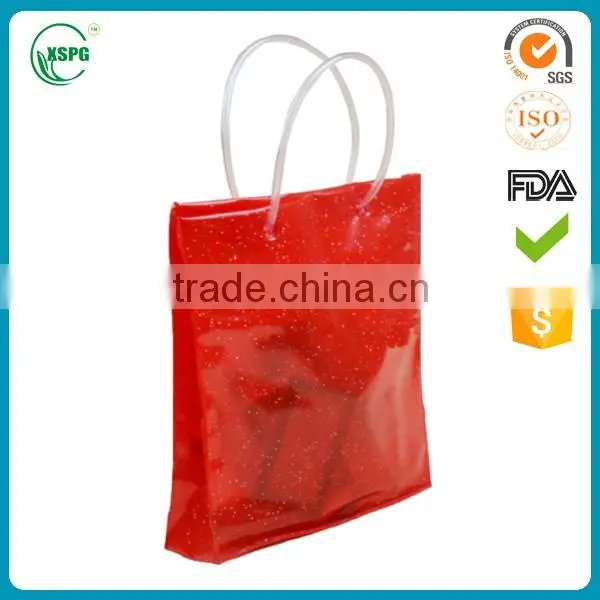 New design with Professional Transparent PVC Beach Bags With Plastic Tube Handle with high quality