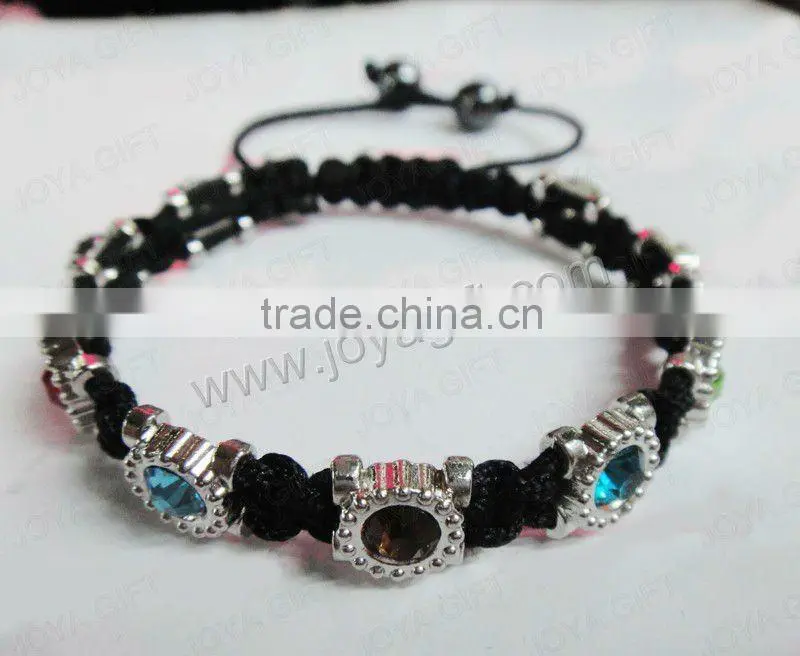 DIY shamballa bracelets, square beads shamballa bracelet