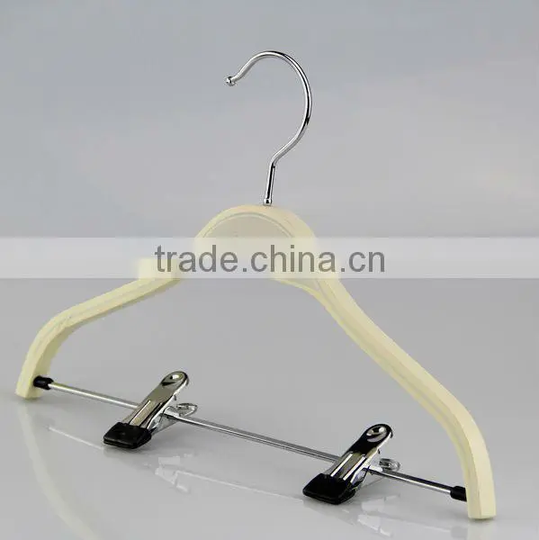 WK017 thin wooden hangers kids coat hangers laminated hanger